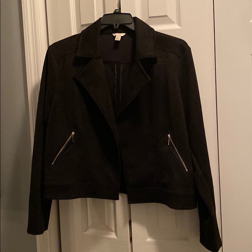 Short waisted black jacket